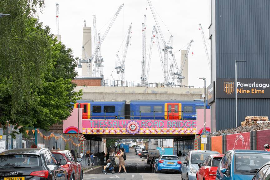 LFA and Wandsworth Council reveal transformed Thessaly Road Railway Bridge